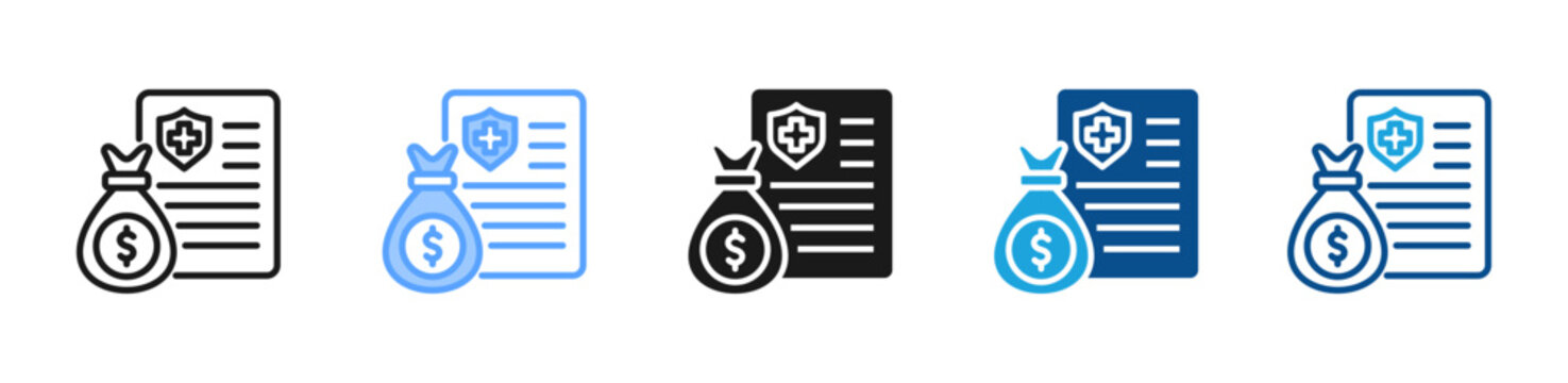 Claim web icon with multiple style collection