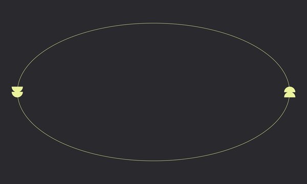 Dise&ntilde;o abstracto m&iacute;stico con dos perfiles faciales sim&eacute;tricos en &oacute;valo sobre fondo oscuro elegante
