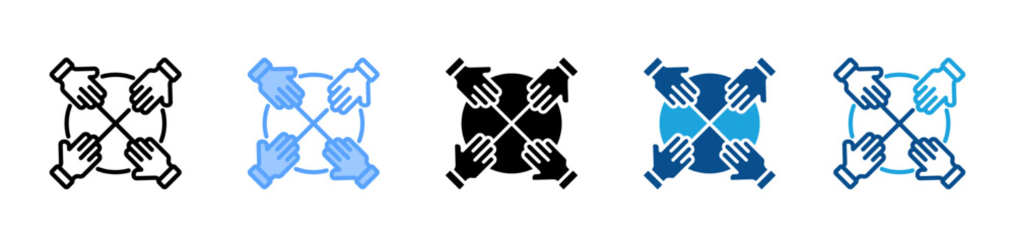 Engagement web icon with multiple style collection