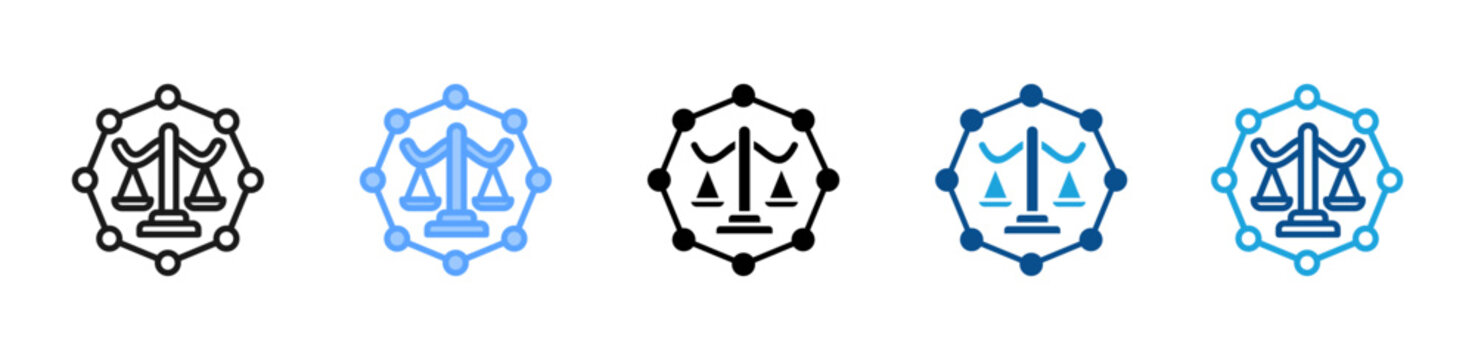 Integrity web icon with multiple style collection