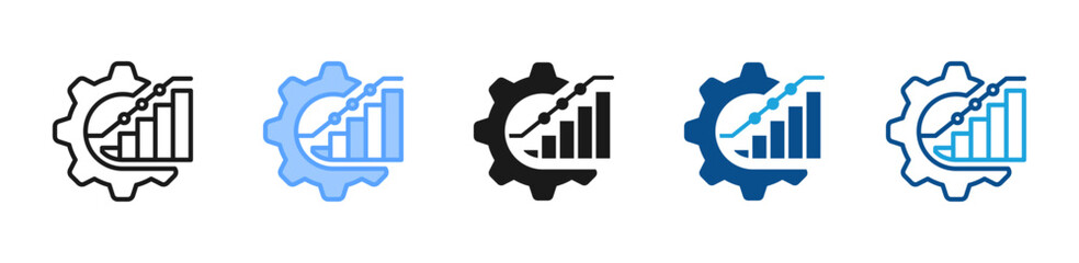 Fototapeta premium Optimization web icon with multiple style collection