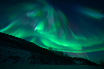 aurora borealis above the clouds © Giacomo Castelli