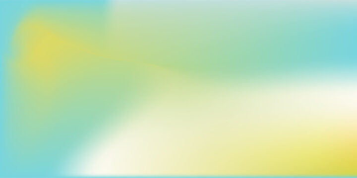 Light blue and green pastel colored gradient background. Abstract spring season blurry vector texture. Nature gradation pattern. Aesthetic bg. Vector soft horizontal backdrop for poster, cover, header