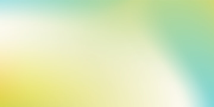 Light blue and green pastel colored gradient background. Abstract spring season blurry vector texture. Nature gradation pattern. Aesthetic bg. Vector soft horizontal backdrop for poster, cover, header