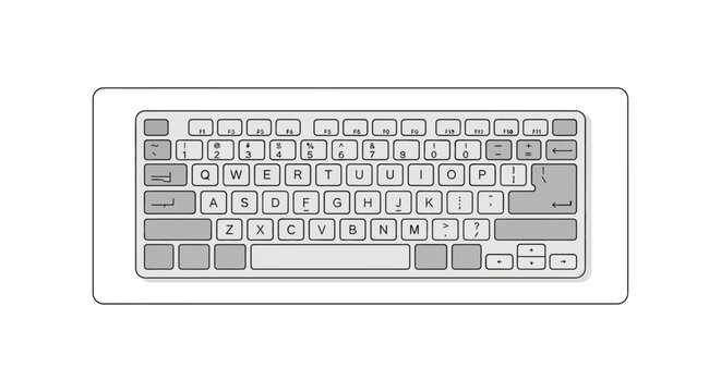 Computer Keyboard Device Input Peripheral.