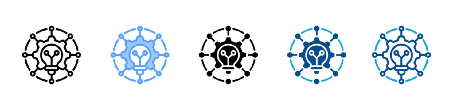 Insight web icon with multiple style collection