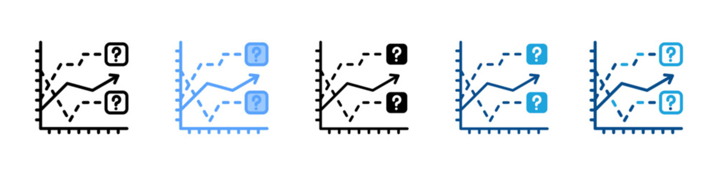 Forecast web icon with multiple style collection