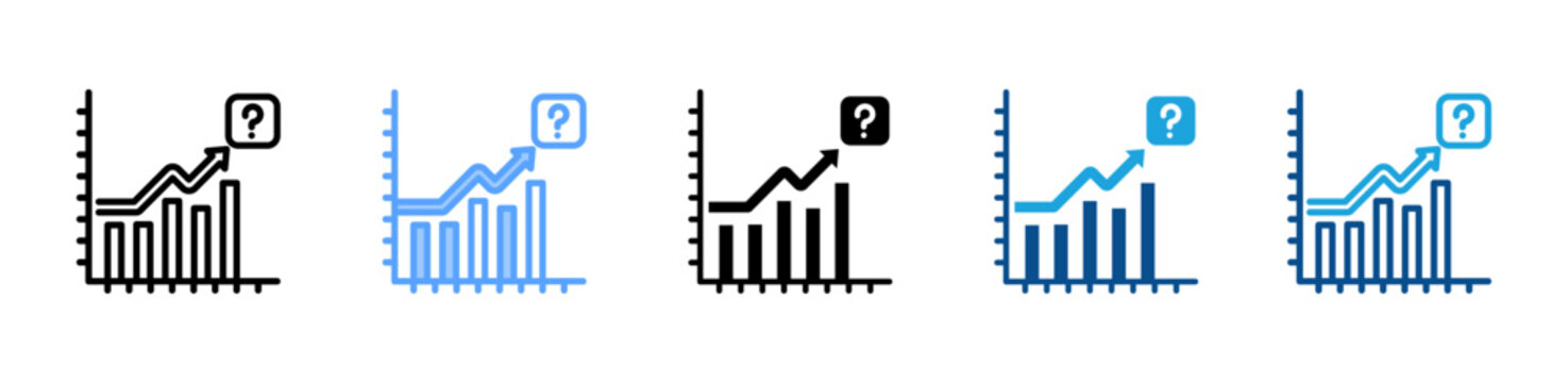 Prediction web icon with multiple style collection
