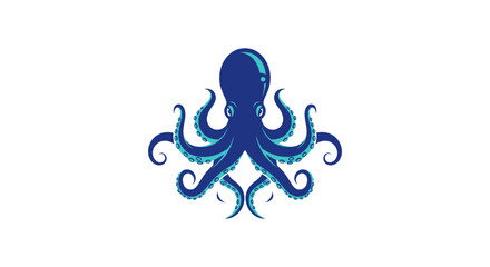 Obraz premium Blue Octopus Tentacles Cephalopod Marine.