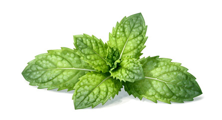 mint, leaves, herb, fresh, green, plant, organic, food, natural, garden, aroma, culinary, ingredient, healthy, isolated, white, fresh © mrpixel