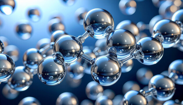Abstract molecular structure illustration