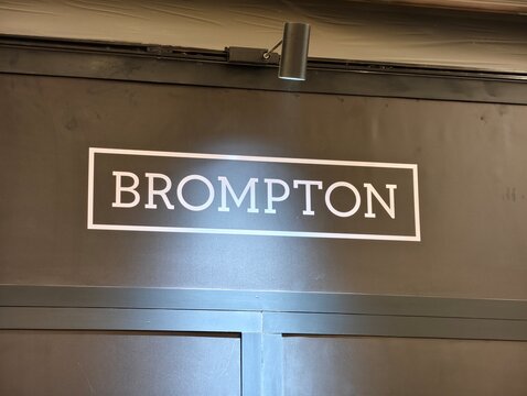 Shanghai,China-Nov.1st 2025: BROMPTON brand logo