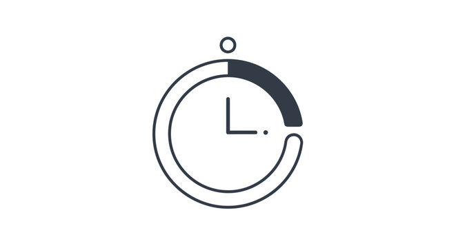 A simple line art loading icon.