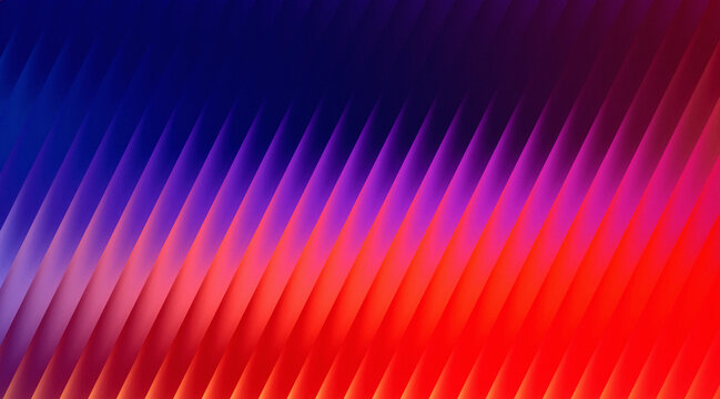 Abstract background with diagonal lines in vibrant red purple and blue colors