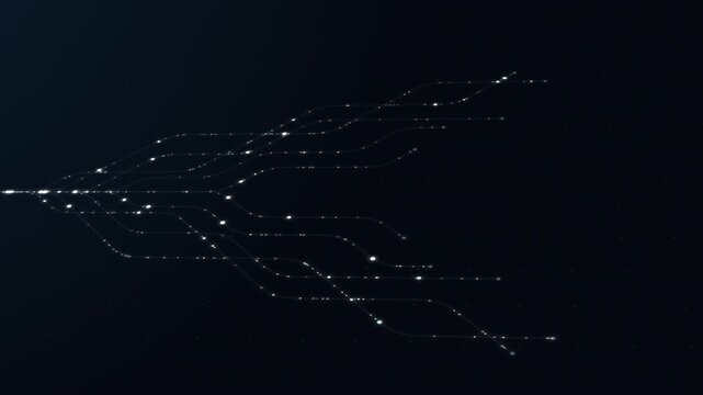 Futuristic abstract technology digital background connection flow