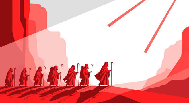 Group of Jedi Warriors Walking Together.