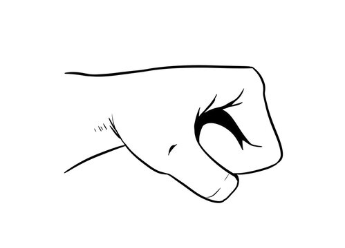 punch digital drawing illustration isolated