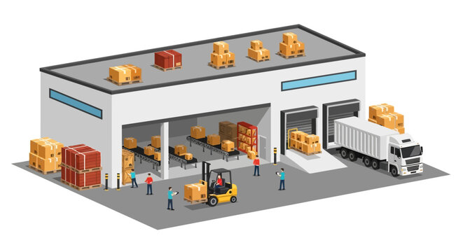 Modern Warehouse Logistics and Distribution Center Operations.