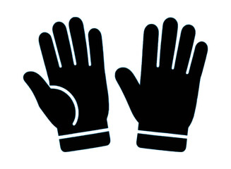 Obraz premium Hand Gesture Icon with Raised Fingers Vector Symbol