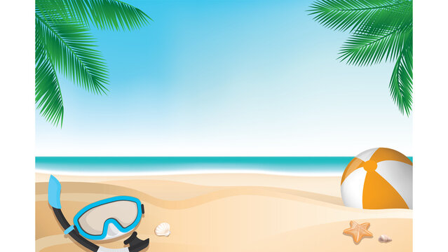 Ocean Coast and Summer Holiday Design