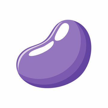 Single Purple Jelly Bean