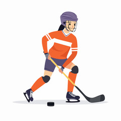 Obraz premium Ice Hockey Player in Action