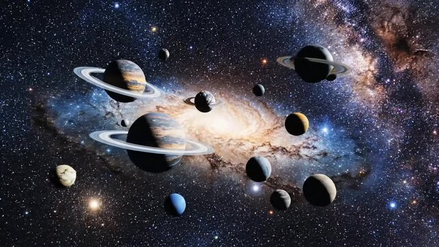 Travel through a cluster of stars and galaxies in the VSRExport space journey with no limits on exploration
