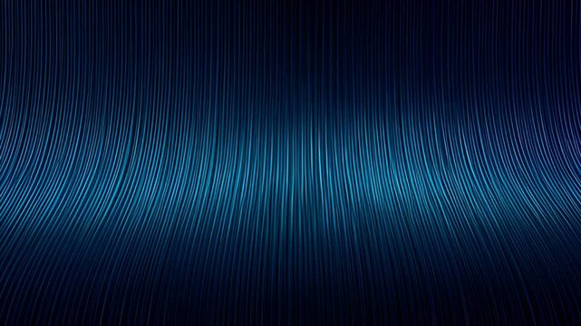 Abstract blue wave lines background with curved light streaks dark surface, digital texture, elegant gradient, dark blue wave line pattern with glowing curved stripe texture for modern digital design