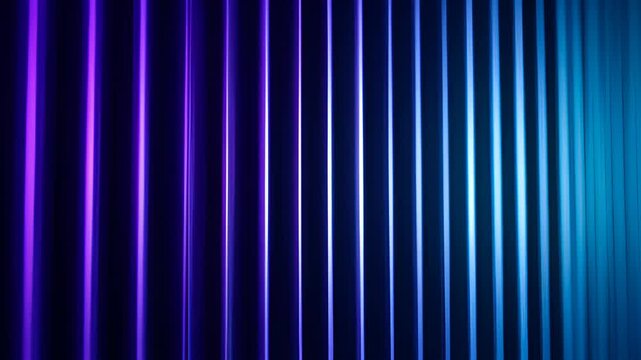 Purple light beam abstract background with vertical neon line, dark blue gradient glow, blue light streaks abstract background with vertical lines, dark gradient glow for modern design, blue light