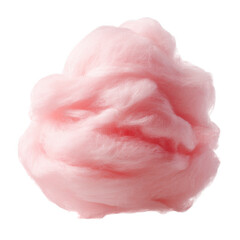 Fototapeta premium soft pink cotton candy swirl isolated on transparent background