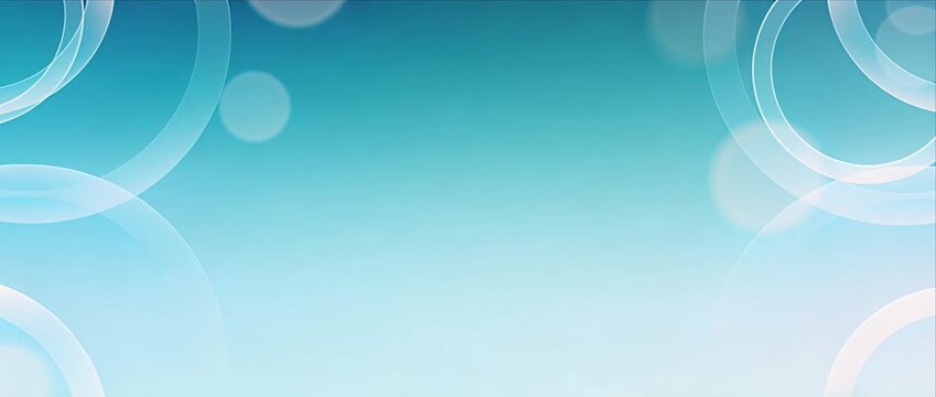 Minimal blue background gradient circle light airy abstract design with glow and soft smooth bokeh effect for modern banner layout and copy space