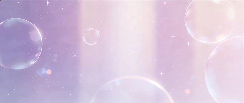 Soft pastel bubble background glow dreamy light magic sparkle abstract minimal fantasy sky ethereal soap bubble texture gentle shine airy serene atmosphere clean design banner