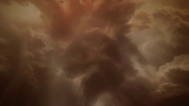 Chaotic Skies On The Background 23
