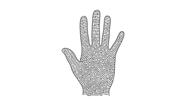 A hand with fingers spread apart.