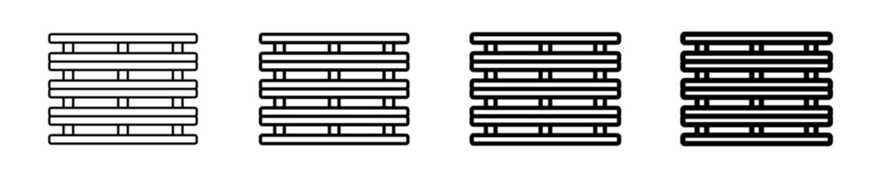 Storage Pallet  Icon Set Diffrent Style Collection