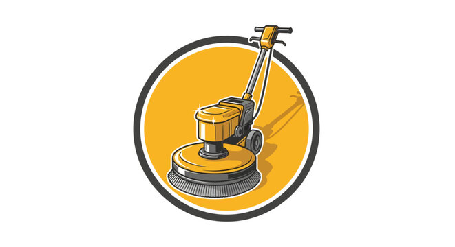 Floor buffer machine for cleaning and polishing floors.
