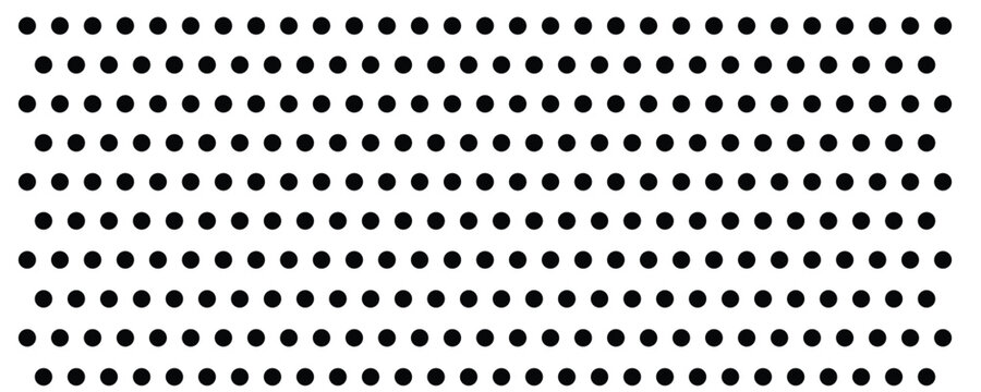 Central halftone dot gradient texture with dense center fading outward, black comic pop art raster background. Abstract geometric texture with faded black and white rectangle prints. Vector eps10.