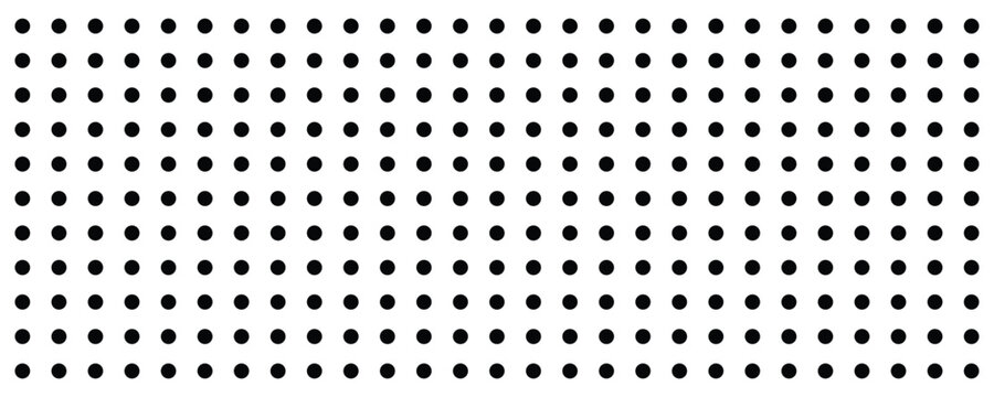 Timeless staggered polka dot pattern with black circles. Dot pattern seamless background. Polka dot pattern template Monochrome dotted texture. Vector eps10. 