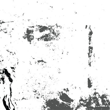 splattered black ink stains and drips with rough edges isolated on transparent background