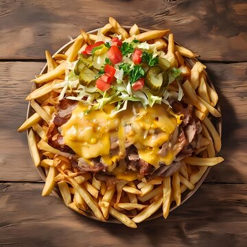 Kapsalon Street Food Top View