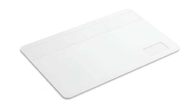 Blank white envelope with rectangular window for address isolated on white background clean and modern design