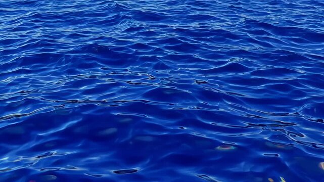 Colorful fluid liquid art abstract blue water surface with gentle wave texture and glossy reflection, blue ocean water with colourful fluid liquid art abstract texture and gentle wave pattern