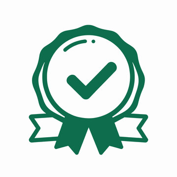 Quality Assurance Seal of Approval Icon: Good Manufacturing Practices (GMP) Certification Graphic for Pharmaceutical and Industrial Standards