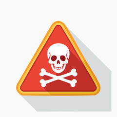 Obraz premium Skull and Crossbones Danger Sign