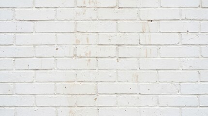 Fototapeta premium A close-up shot of a worn white brick wall with distressed texture