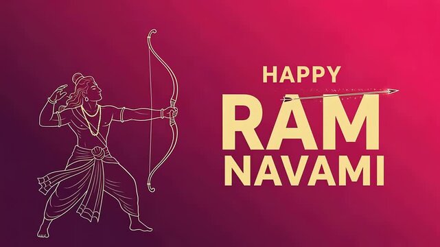 Lord Rama celebrates happy Ram Navami festival