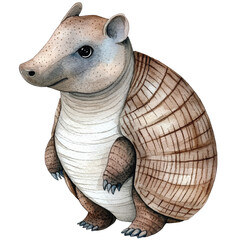 Obraz premium Armadillo standing on four legs.