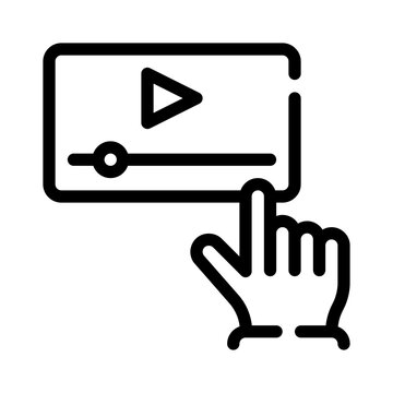 watch line icon