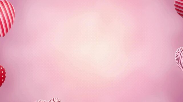 Petals in heart shape falling white background shinning hearts effect background and 2d animation, red Heart Abstract Modern Background 4K Loop