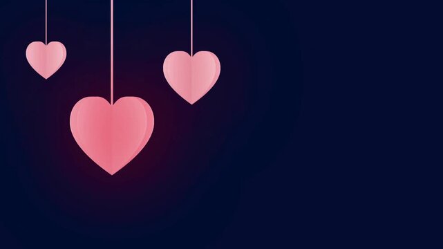 Flowing valentine`s heart bubbles on pink background marriage, invitation e card. presentation, business marketing display, holidays, Birthdays